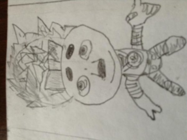 Нолик арт рисованный