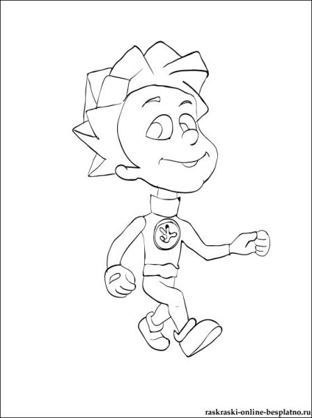 Нолик из Фиксиков картинки раскраска