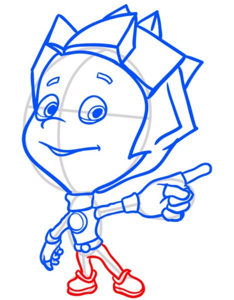 Раскраска Нолик из Фиксиков