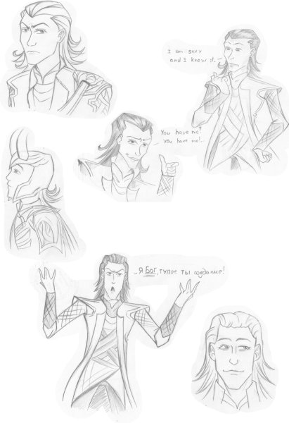 Локи рисунок поэтапно