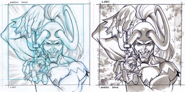 Нарисовать Бога Локи
