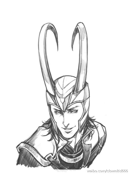 Локи Лафейсон Бог силуэт