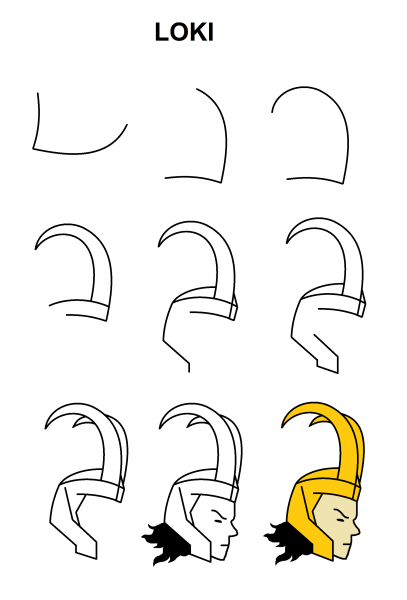 Шлем Локи своими руками схема