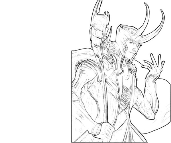 Тор РАГНАРОК Локи раскраска