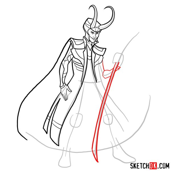 Рисуем пошагово Локи