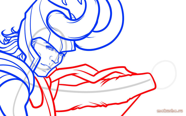 Локи рисунок поэтапно