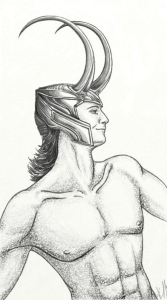 Шлем Локи референс