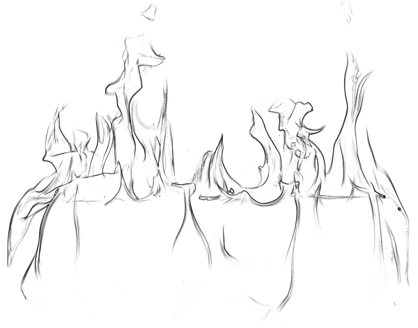 Пламя карандашом