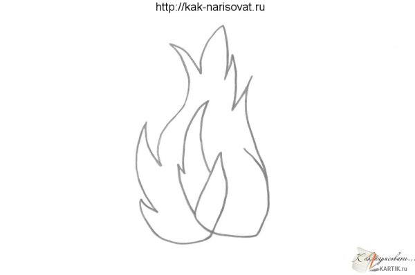 Трафарет огня для вырезания