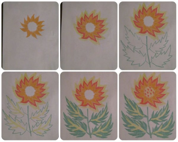 Маленькие цветочки рисунок