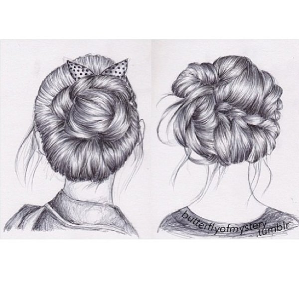 Нарисованные прически