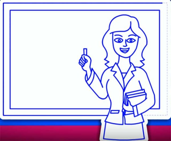 Схема рисования профессии для детей