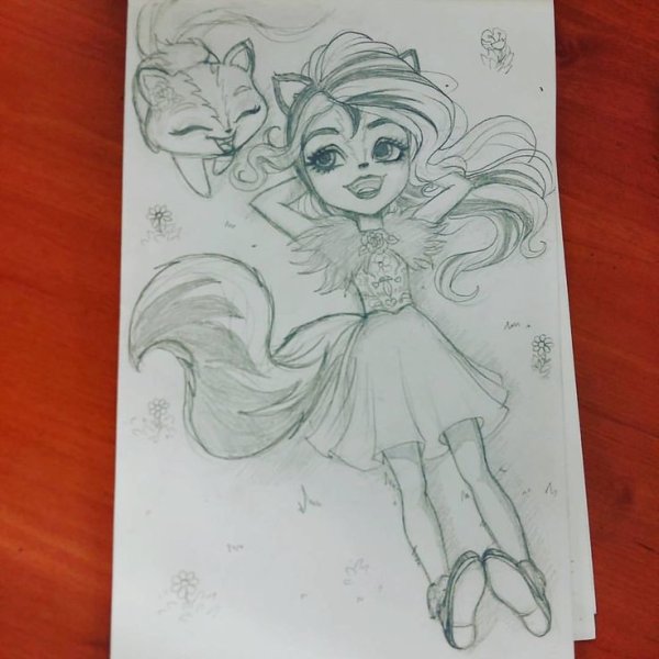Энчантималс арт карандашом