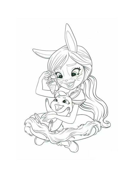 Энчантималс Бри раскраска