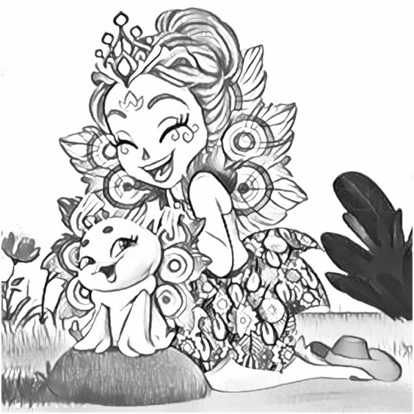 Энчантималс рисунки для раскрашивания