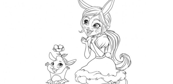 Enchantimals раскраска тигр