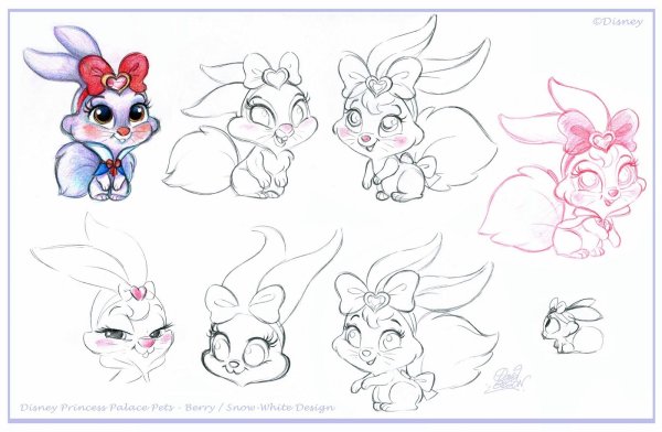 Наброски Диснеевских зверюшек