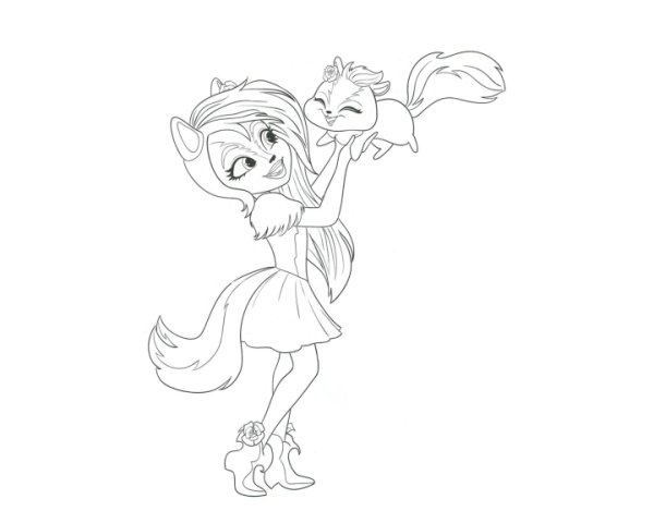 Раскраски Энчантималс Сейдж