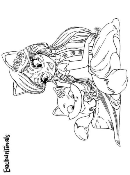 Enchantimals букашки раскраска