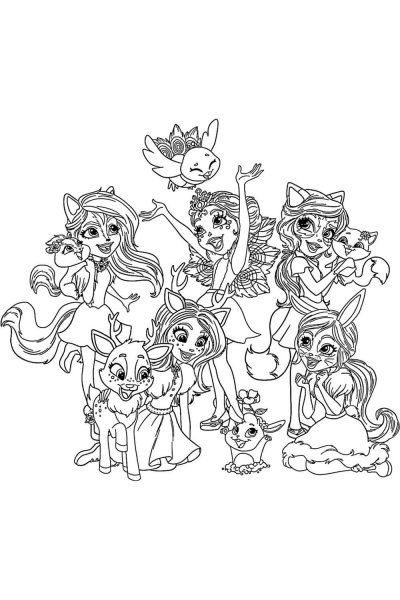 Энчантимолос Филисити раскраска