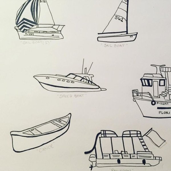 Лодка для рисования