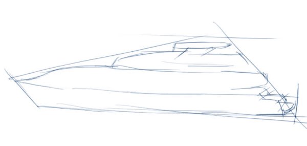 Яхты на море поэтапно нарисовать карандашом