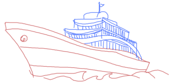 Как быстро нарисовать яхту