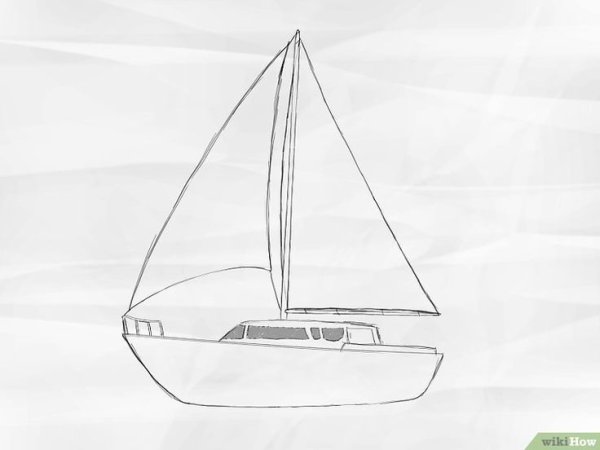 Яхта для срисовки