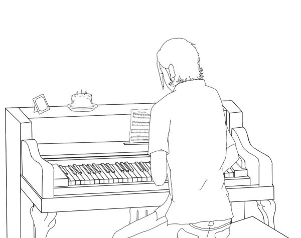 Фортепиано раскраска