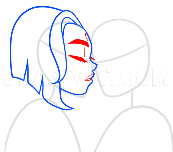 Рисунки Рейвен из юных титанов карандашом