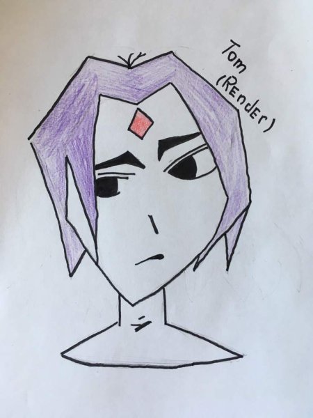 Как нарисовать Рейвен аниме