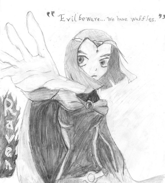 Юные Титаны 2003 арты Рейвен для срисовки