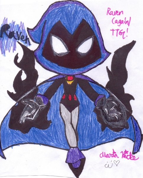 Рейвен раскрашивать