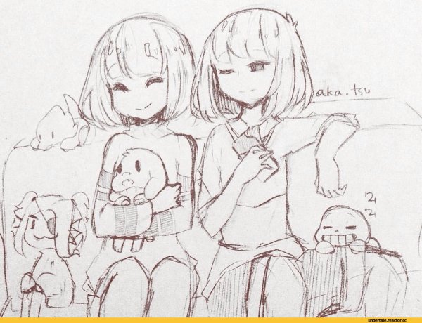 Скетч андертейл Фриск