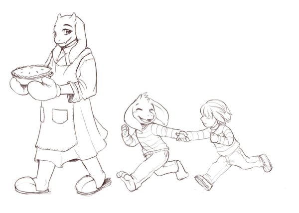 Раскраска Asriel Undertale
