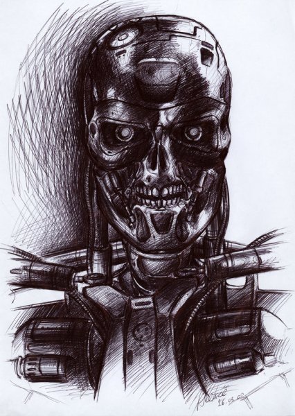 Срисовать Терминатора