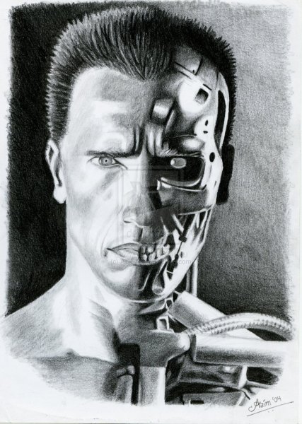 Нарисовать Терминатор Генезис