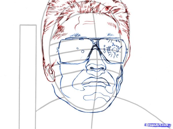 Чертежи черепа Терминатора т-800