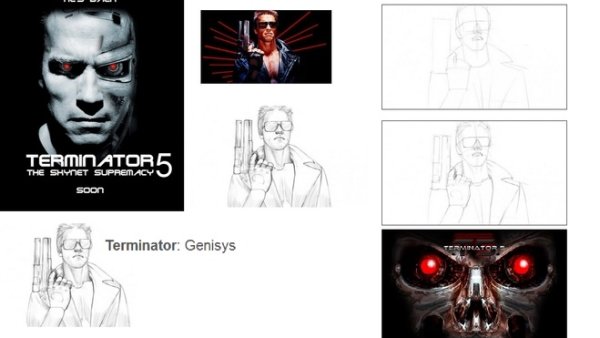 Терминатор т 800 эндоскелет схема чёртёж