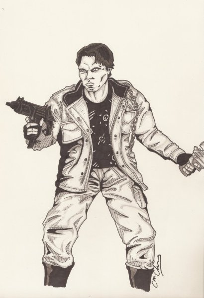 Чертёж Терминатор t-800