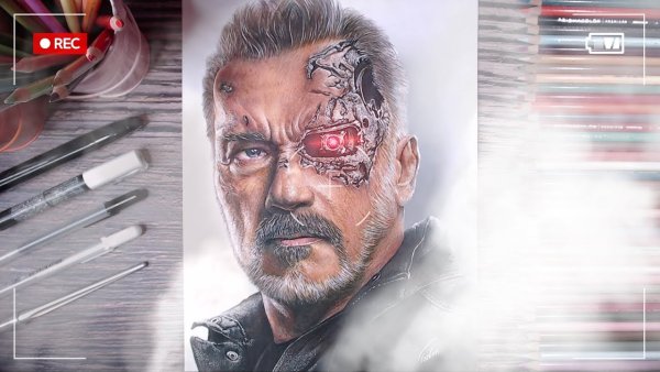 Карандашница Терминатор т800