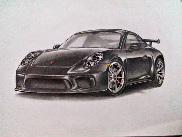 Порше карандашом
