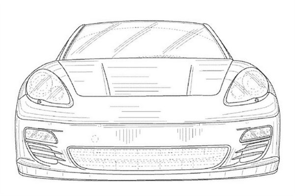 Раскраска Порше Панамера турбо