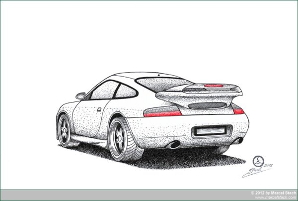 Porsche Cayenne 911 рисунок