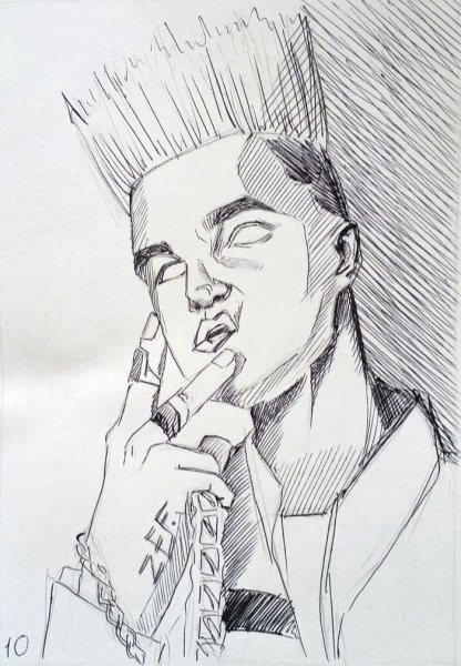 Элджей рисунок карандашом