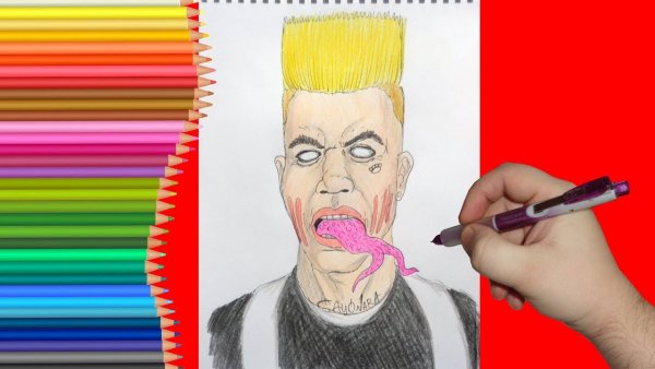 Элджей рисунок карандашом