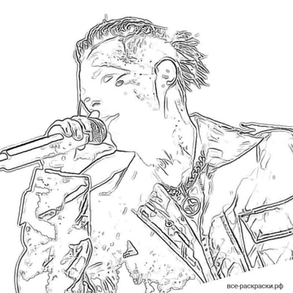 Элджей раскраска