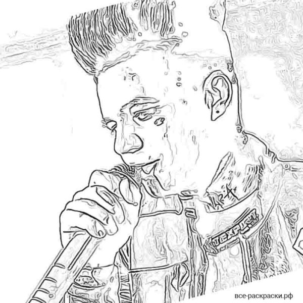 Элджей раскраска