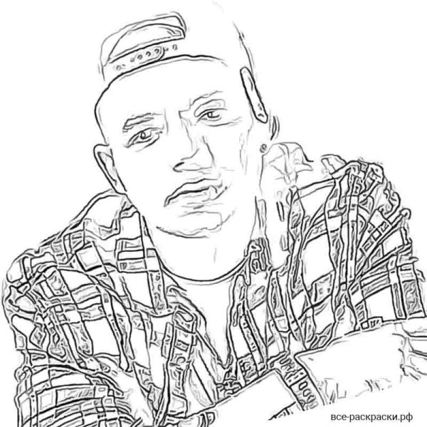 Элджей портрет карандашом