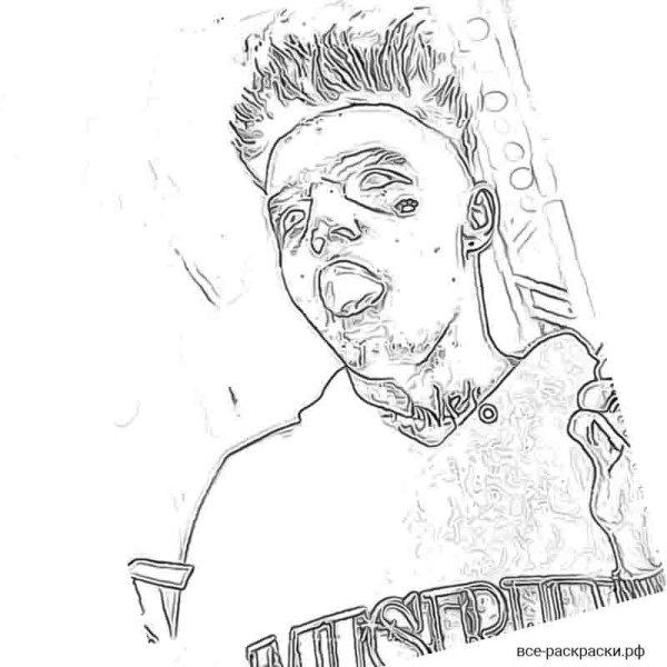 Рисунки для срисовки Элджей